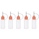 5 x 10ml Needle Tip Bottles (Orange Caps)
