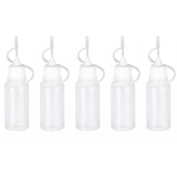 5 x 10ml Needle Tip Bottles (White Caps)