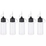 5 x 10ml Needle Tip Bottles (Black Caps)