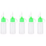5 x 10ml Needle Tip Bottles (Green Caps)