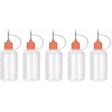 5 x 30ml Needle Tip Bottles (Orange Caps)