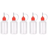 5 x 30ml Needle Tip Bottles (Red Caps)