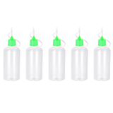 5 x 50ml Needle Tip Bottles (Green Caps)
