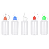 5 x 50ml Needle Tip Bottles (Multi Coloured Caps)