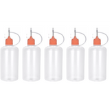 5 x 50ml Needle Tip Bottles (Orange Caps)
