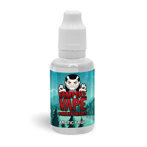 Vampire Vape Arctic Fruit vape concentrate bottle on a white background