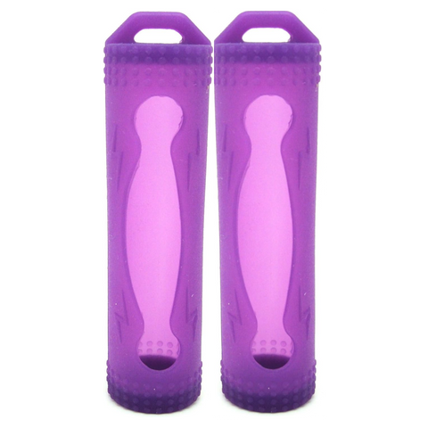 Protective Silcone Sleeve for 18650 Batteries (Purple)