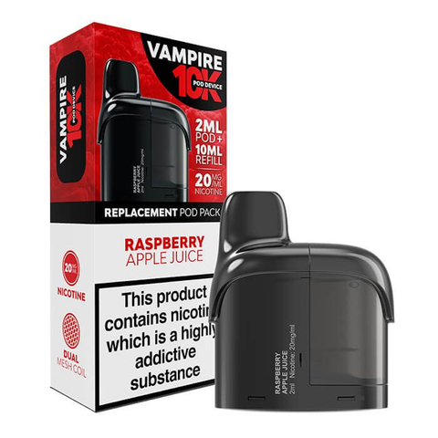 Vampire Vape 10K Replacement Pod (Raspberry Apple Juice) Wizard Vapes Vampire Vape 10K Replacement Pod (Raspberry Apple Juice) Wizard Vapes