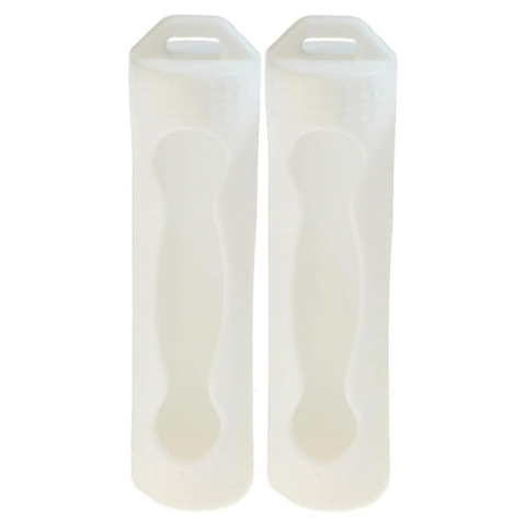 Protective Silcone Sleeve for 18650 Batteries (White)