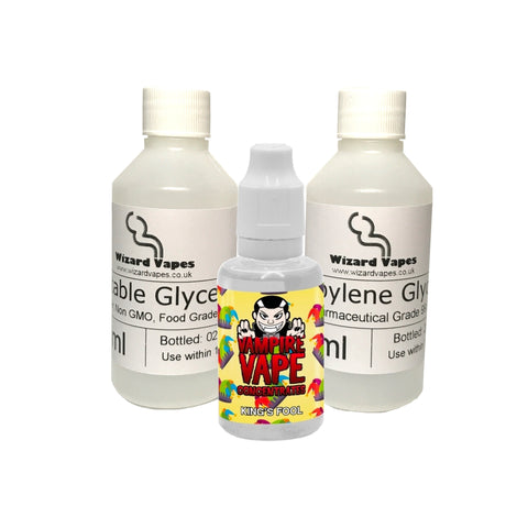 King's Fool Flavour Concentrate & PG/VG package