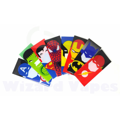 18650 Battery Sleeve/Wrap Heat Shrinkable PVC - Super Heroes