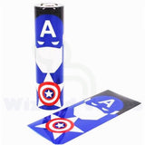 18650 Battery Sleeve/Wrap Heat Shrinkable PVC - Super Heroes